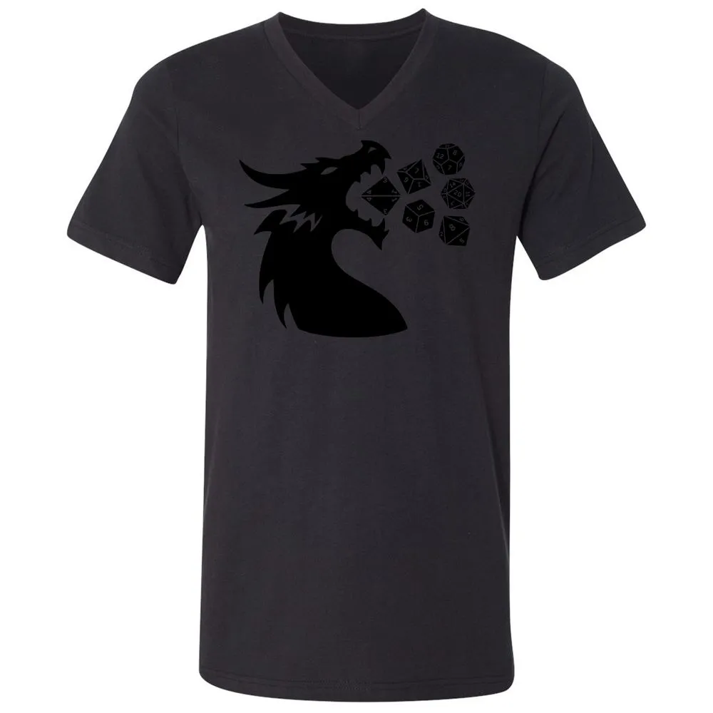 Pac And Dragon Unisex V-Neck T-Shirt - Black - 16