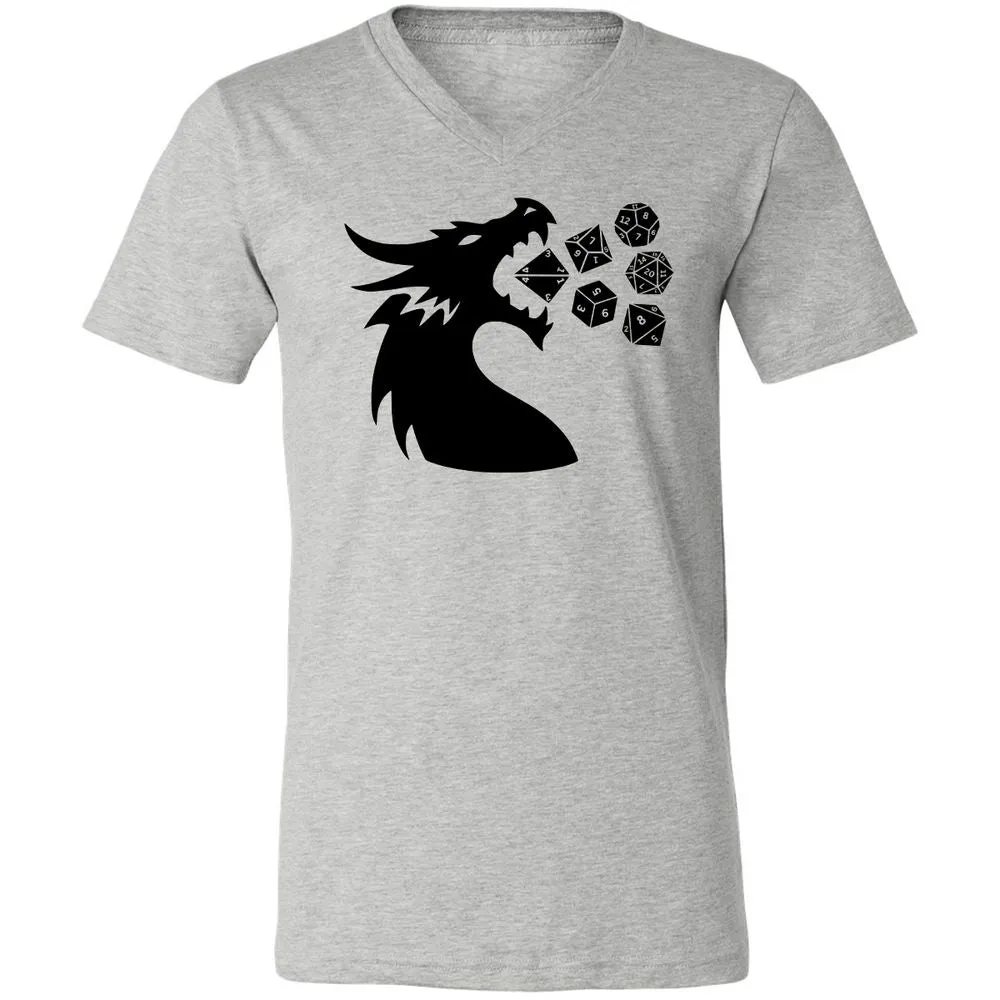Pac And Dragon Unisex V-Neck T-Shirt - Athletic Heather - 7