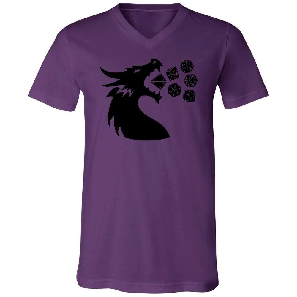 Pac And Dragon Unisex V-Neck T-Shirt - Team Purple - 2