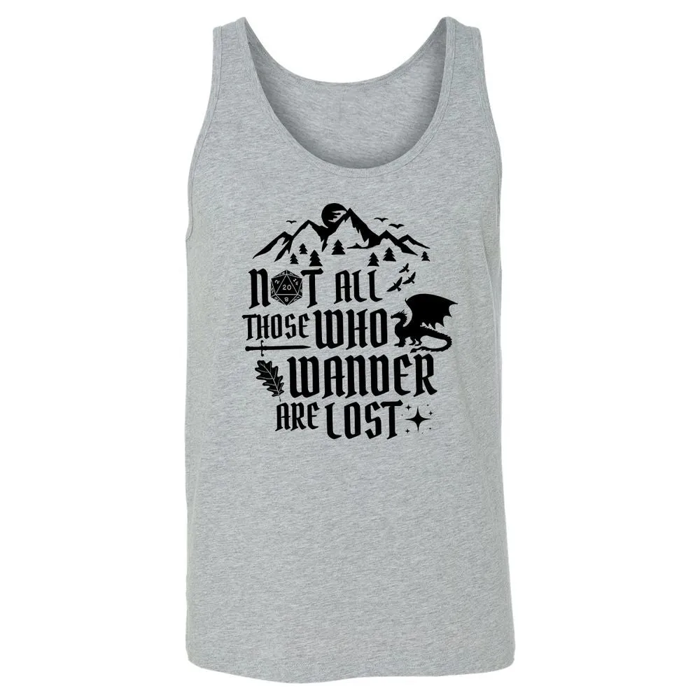 Not All Those Who Wander Are Lost Unisex Jersey Tank - Athletic Heather - 4
