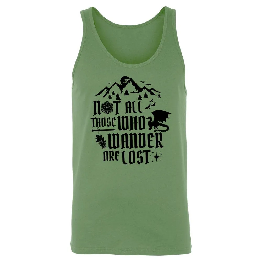 Not All Those Who Wander Are Lost Unisex Jersey Tank - Leaf - 10