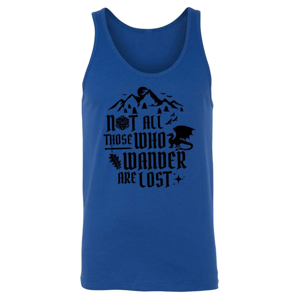 Not All Those Who Wander Are Lost Unisex Jersey Tank - True Royal - 13