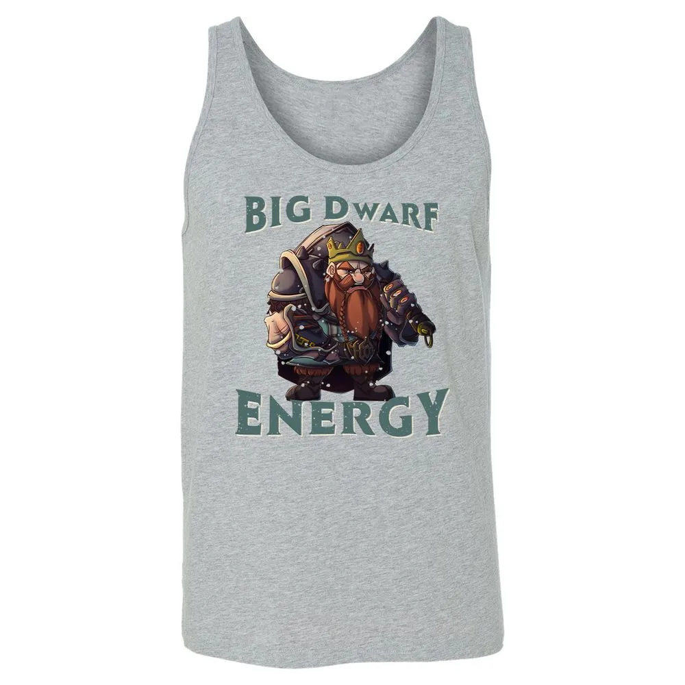 Big Dwarf Energy Unisex Jersey Tank - Athletic Heather - 4