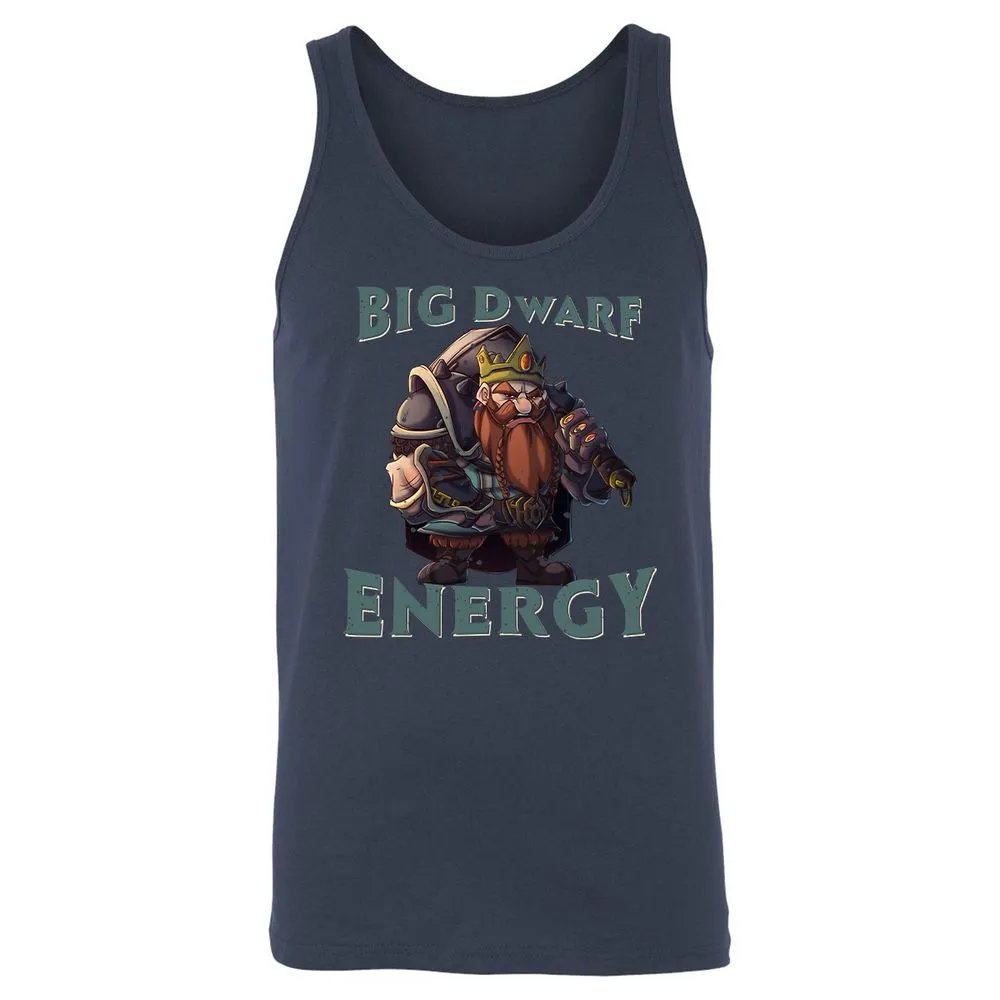Big Dwarf Energy Unisex Jersey Tank - Navy - 2