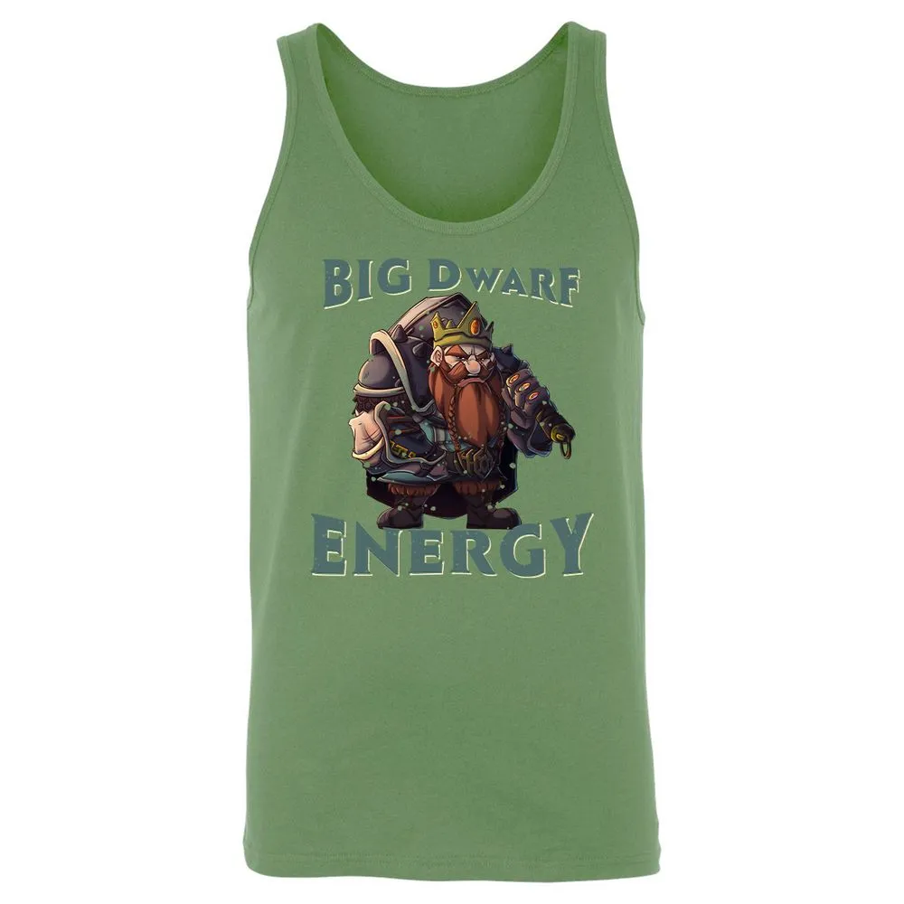 Big Dwarf Energy Unisex Jersey Tank - Leaf - 10