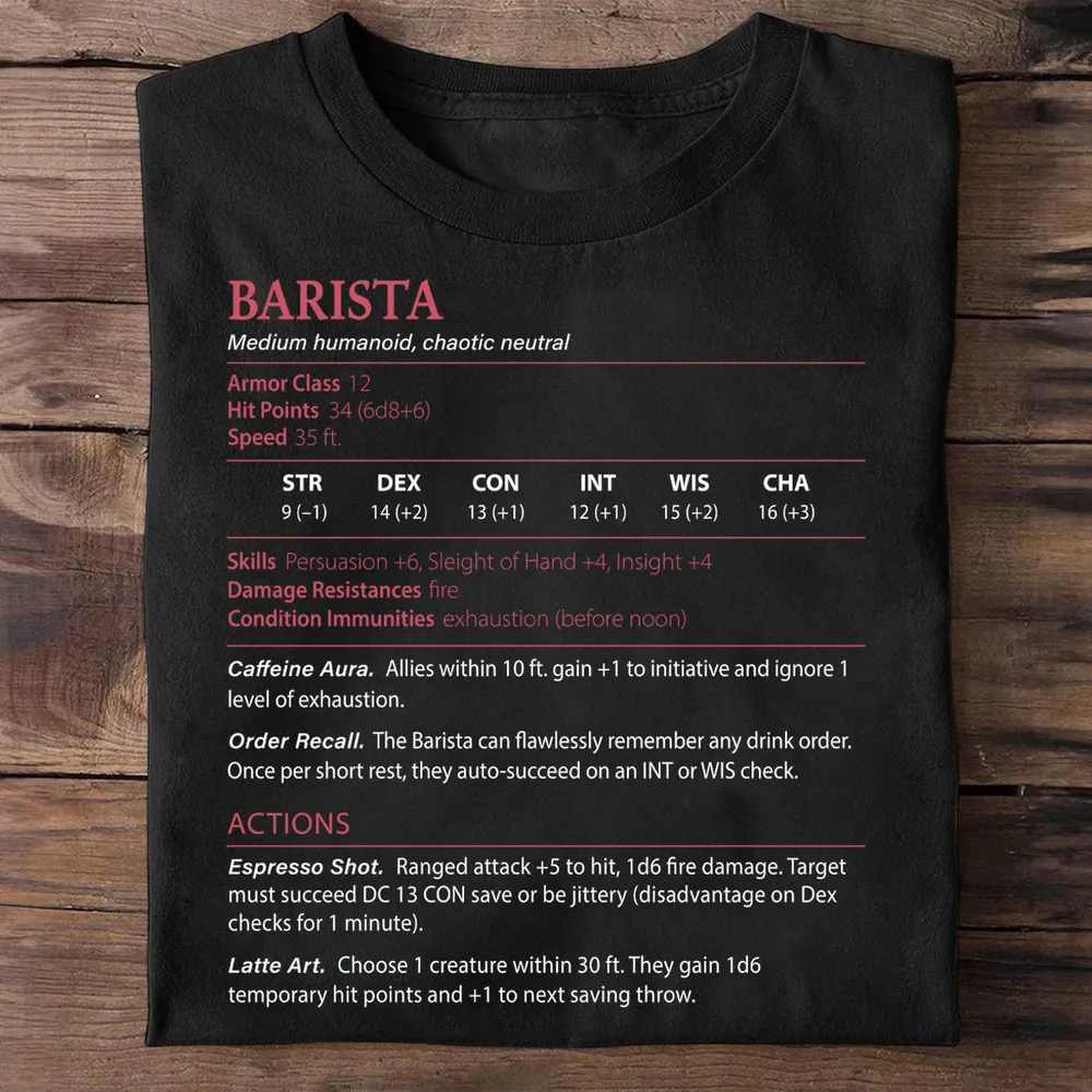 Barista Classic Unisex T-Shirt - 1