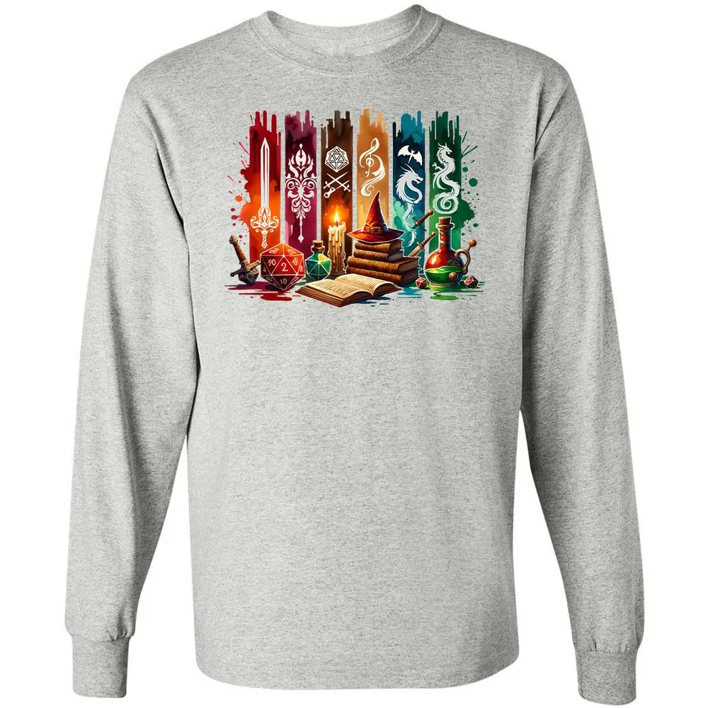 DnD Classes Long Sleeve T-Shirt - Ash - 5