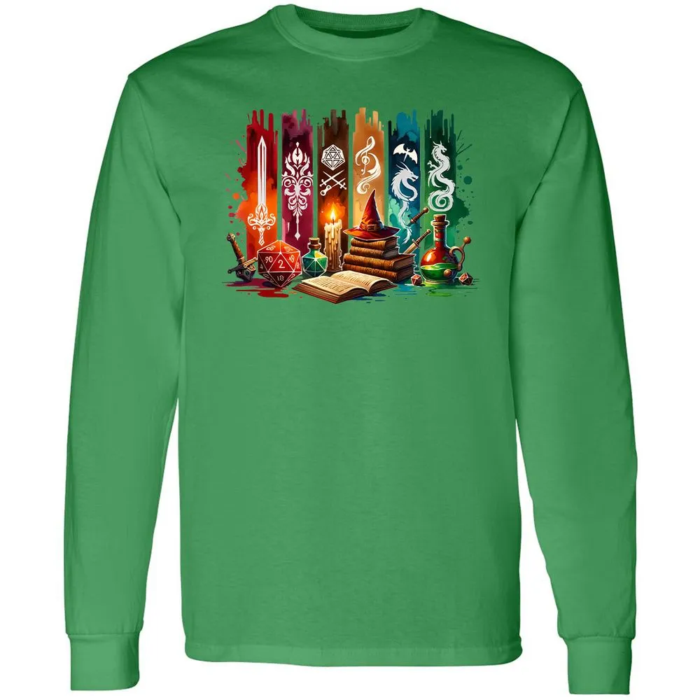 DnD Classes Long Sleeve T-Shirt - Irish Green - 10