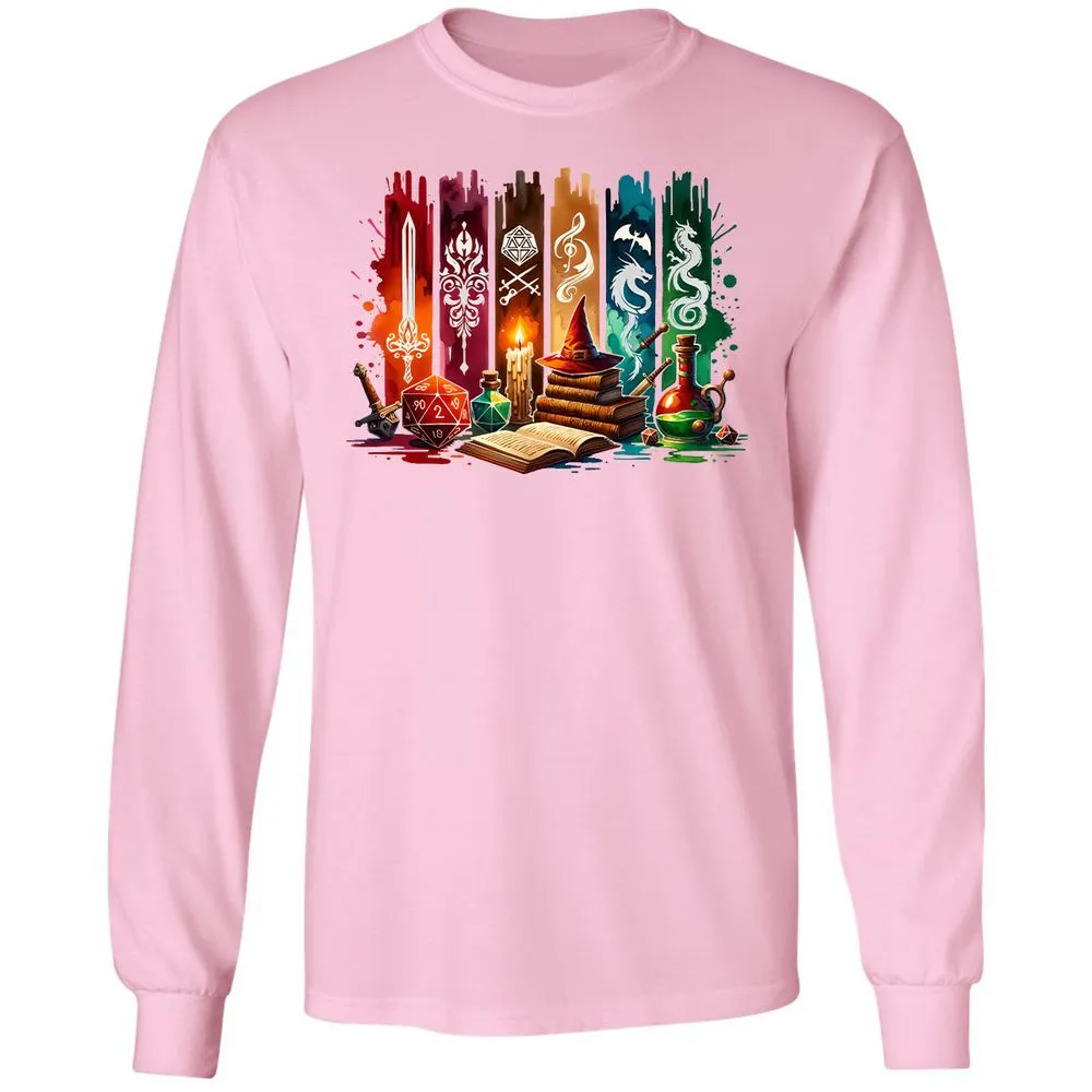DnD Classes Long Sleeve T-Shirt - Light Pink - 3