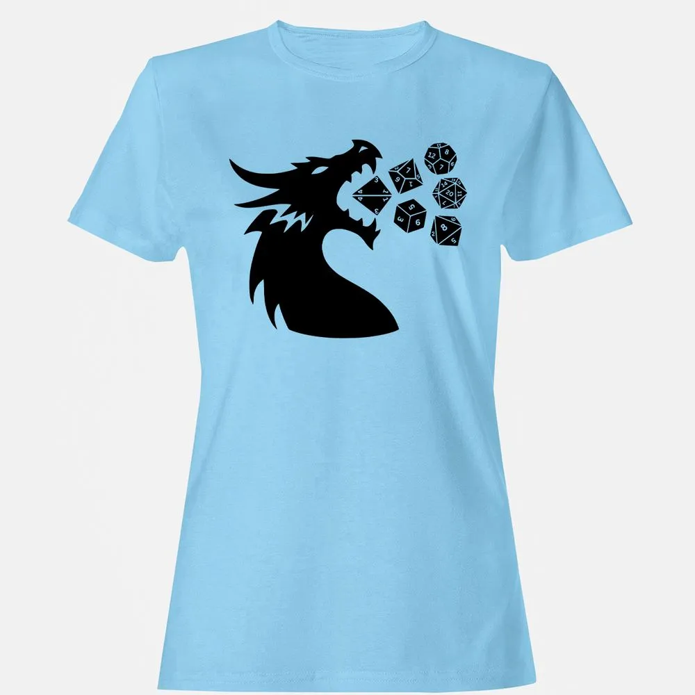 Pac And Dragon Women's T-Shirt - Light Blue - 8