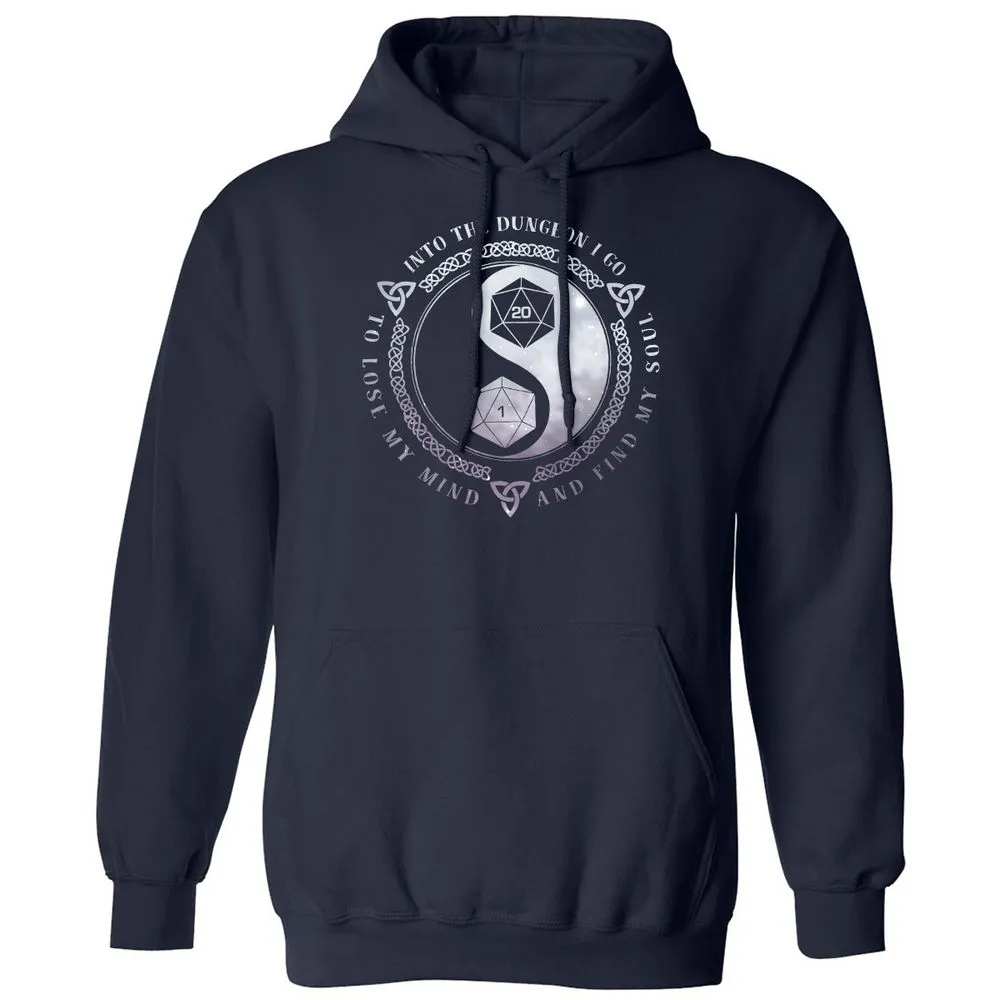 Into The Dungeon I Go Classic Unisex Hoodie - Navy - 2