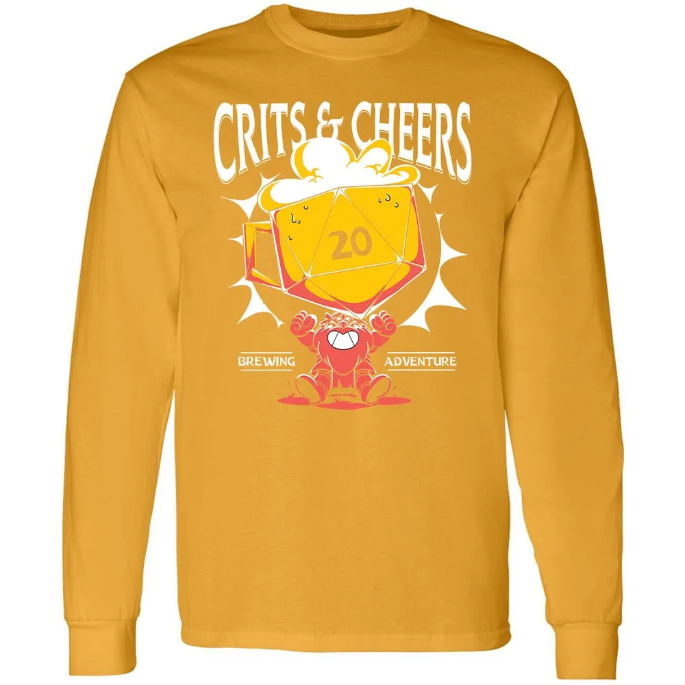 Crits & Cheers Long Sleeve T-Shirt - Gold - 9