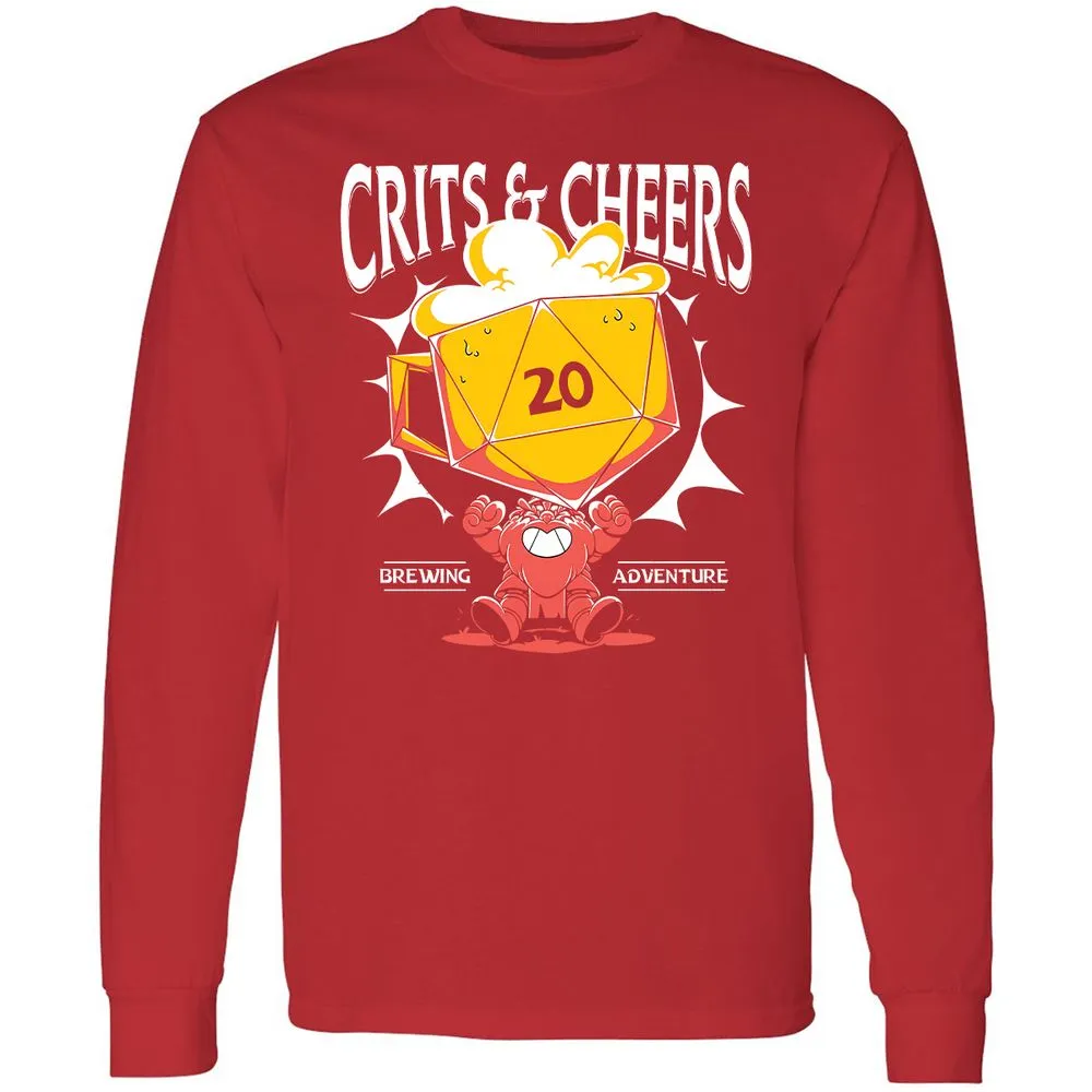 Crits & Cheers Long Sleeve T-Shirt - Red - 14