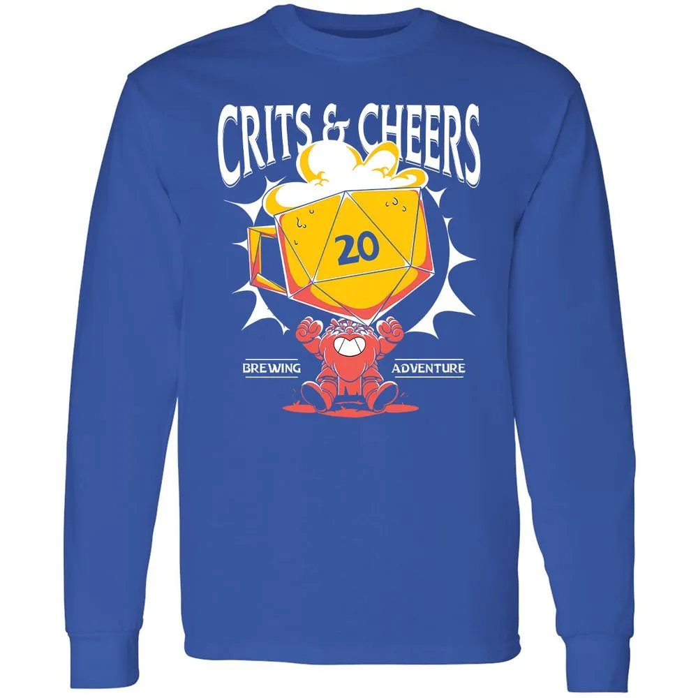 Crits & Cheers Long Sleeve T-Shirt - Royal - 8