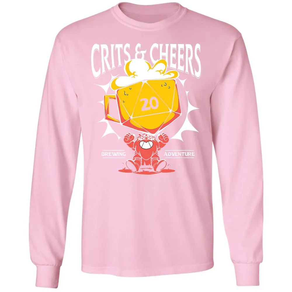 Crits & Cheers Long Sleeve T-Shirt - Light Pink - 3
