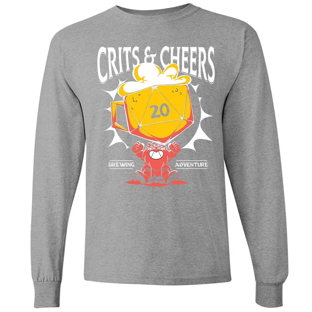 Crits & Cheers Long Sleeve T-Shirt - Graphite Heather - 6