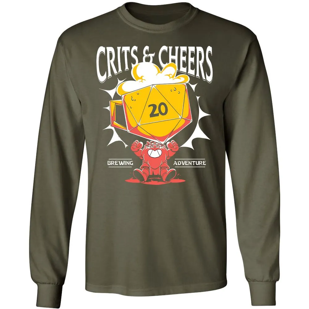 Crits & Cheers Long Sleeve T-Shirt - Military Green - 16