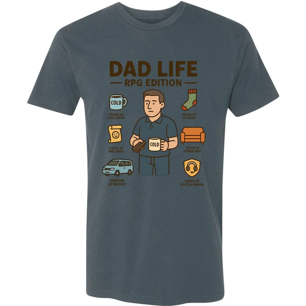 Dad Life RPG Edition Premium Unisex T-Shirt - Indigo - 15