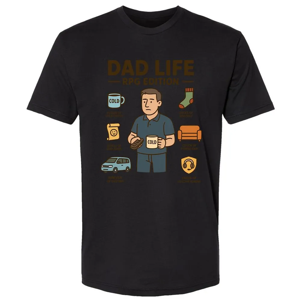 Dad Life RPG Edition Premium Unisex T-Shirt - Black - 16