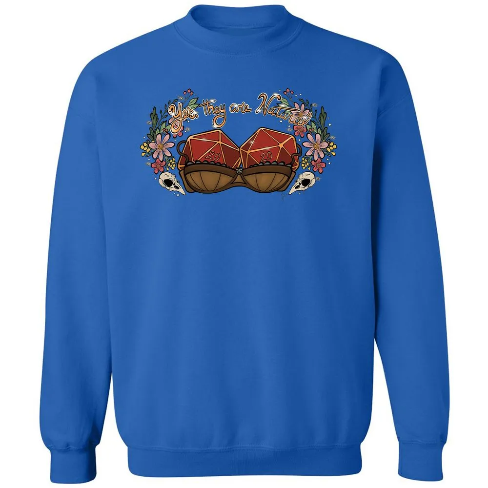 Yes They're Natural Classic Unisex Sweatshirt - Royal - 9