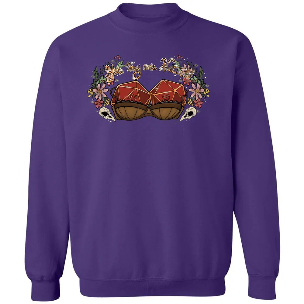 Yes They're Natural Classic Unisex Sweatshirt - Purple - 6
