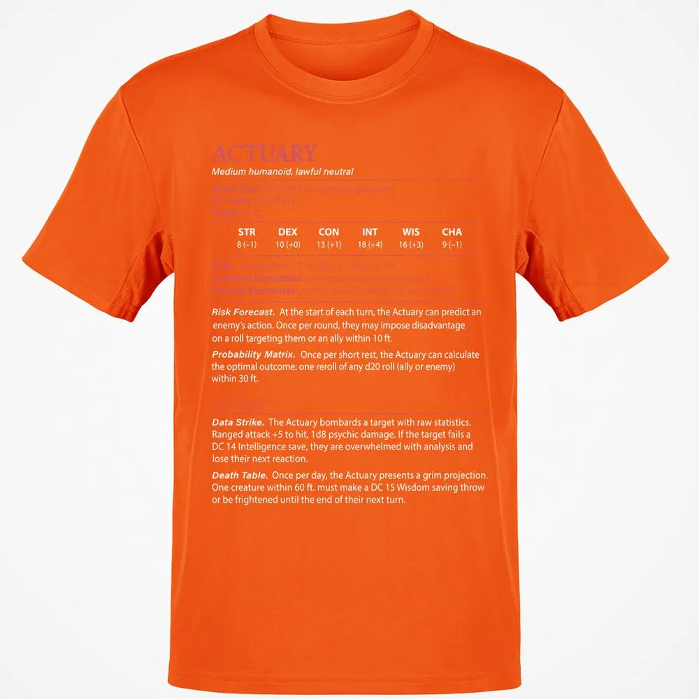 Actuary Stats - Orange - 8