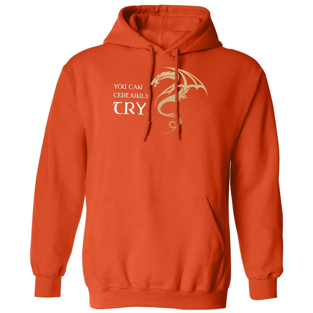 You Can Certainly Try Classic Unisex Hoodie - Orange - 10