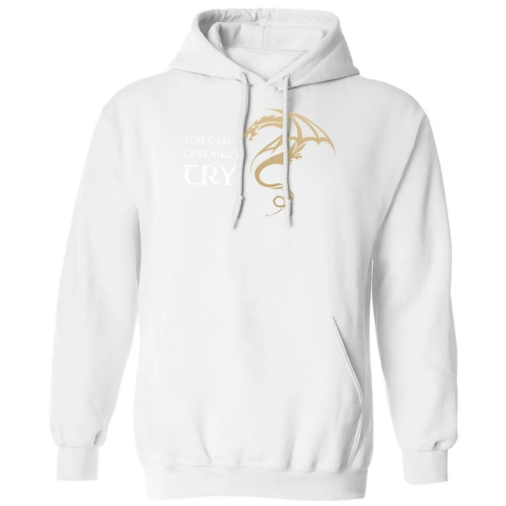You Can Certainly Try Classic Unisex Hoodie - White - 11