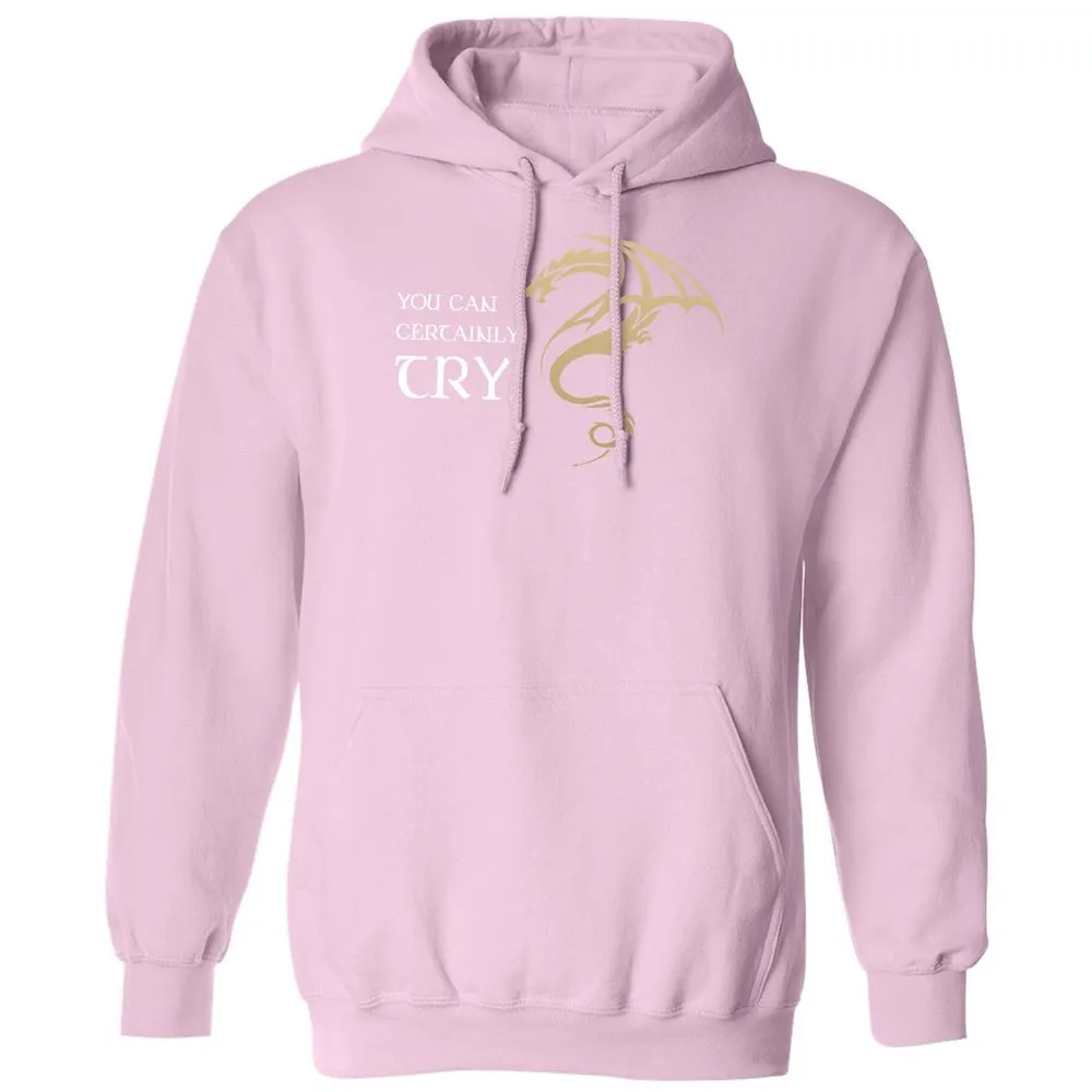 You Can Certainly Try Classic Unisex Hoodie - Light Pink - 3