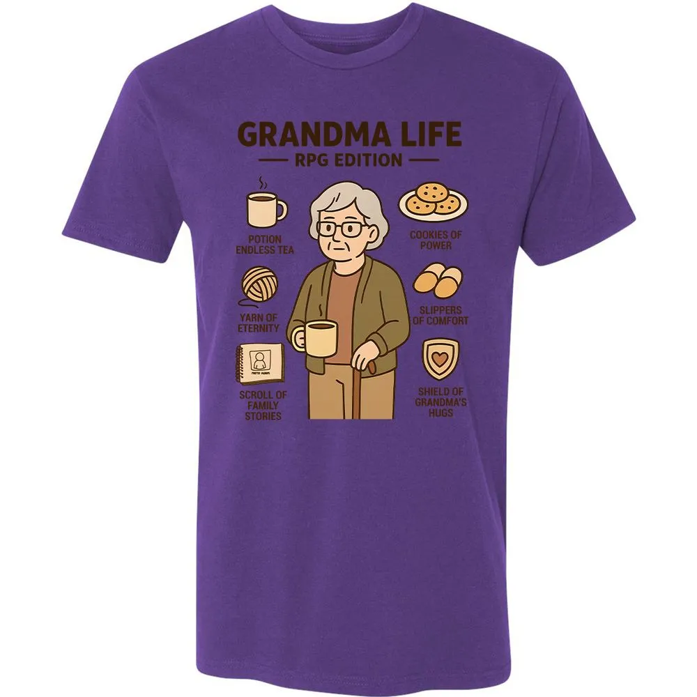 Grandma Life RPG Edition Premium Unisex T-Shirt - Purple Rush - 7