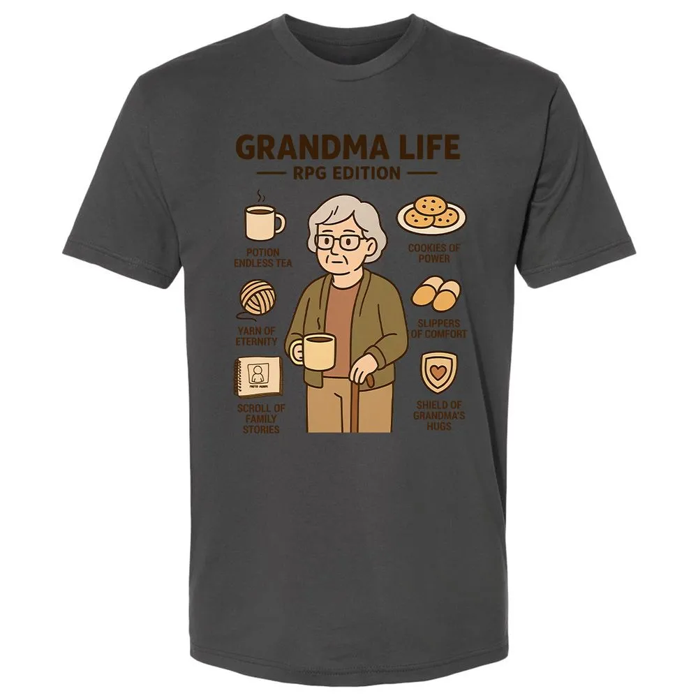 Grandma Life RPG Edition Premium Unisex T-Shirt - Heavy Metal - 8