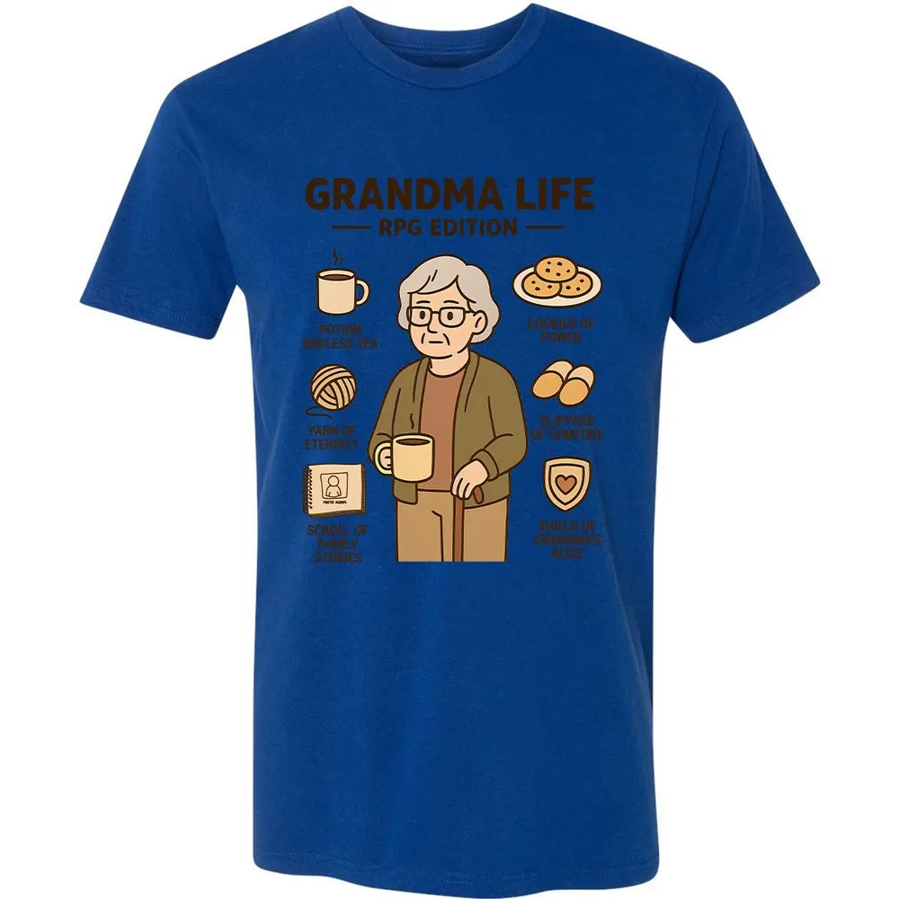 Grandma Life RPG Edition Premium Unisex T-Shirt - Royal - 10