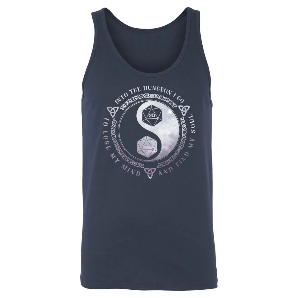 Into The Dungeon I Go Unisex Jersey Tank - Navy - 2