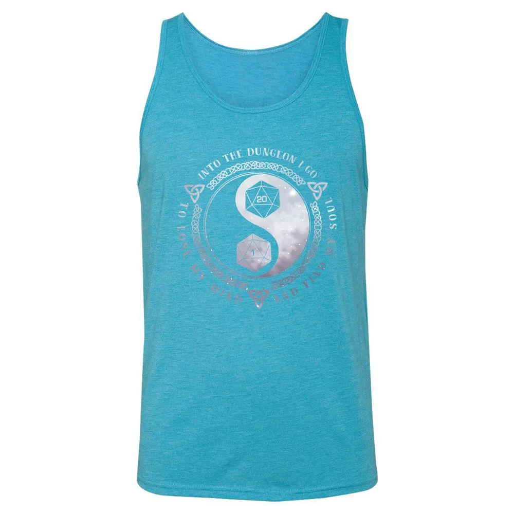 Into The Dungeon I Go Unisex Jersey Tank - Aqua Triblend - 3