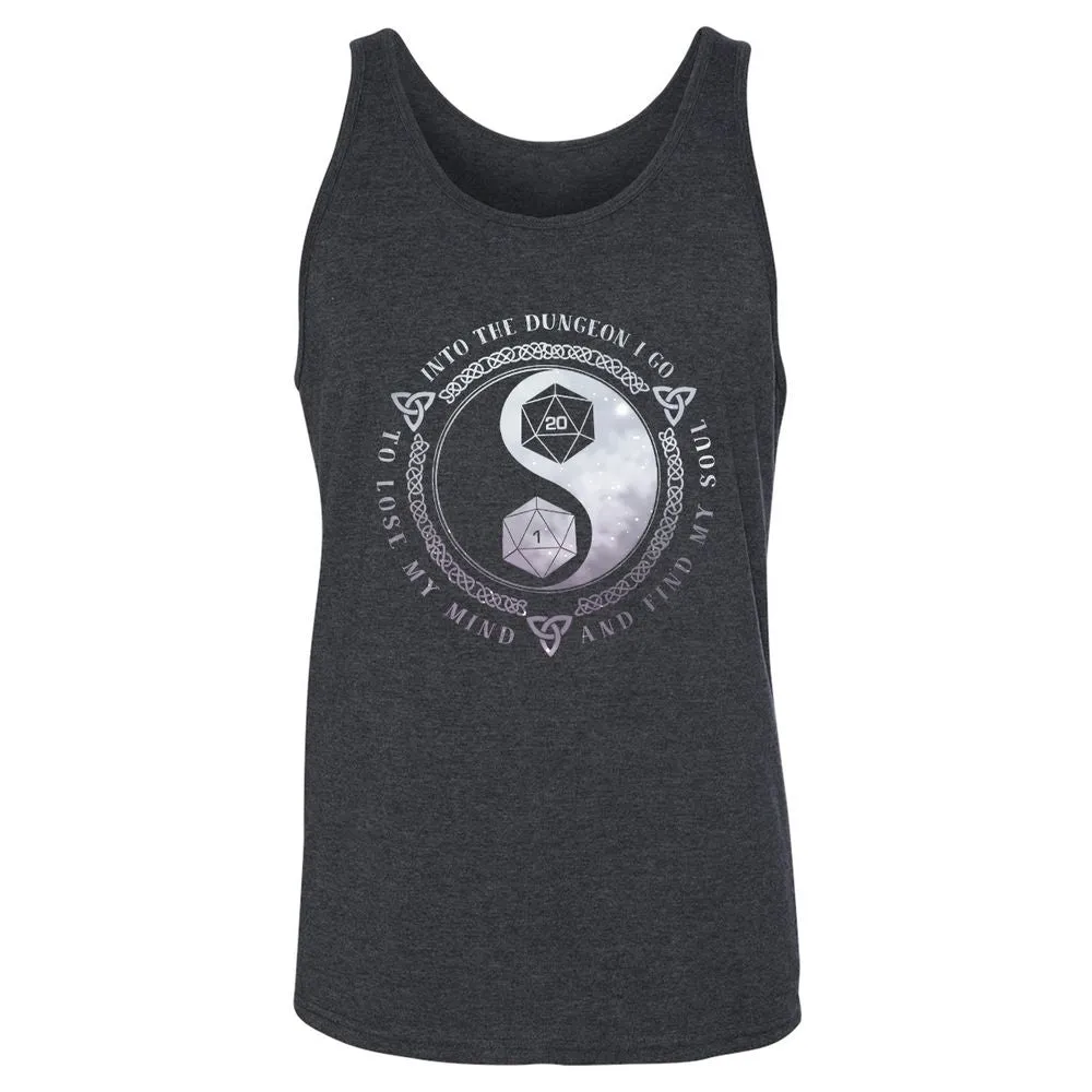 Into The Dungeon I Go Unisex Jersey Tank - Dark Grey Heather - 6