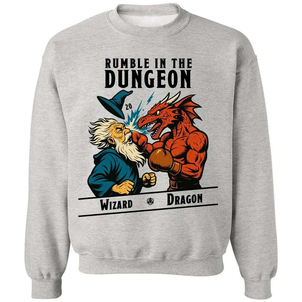 Rumble in the Dungeon Classic Unisex Sweatshirt - Ash - 2
