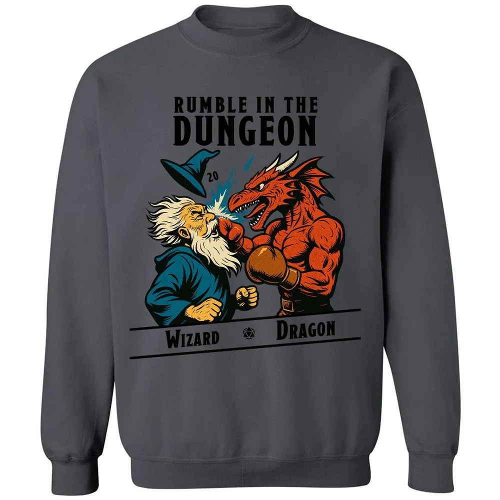 Rumble in the Dungeon Classic Unisex Sweatshirt - Charcoal - 7