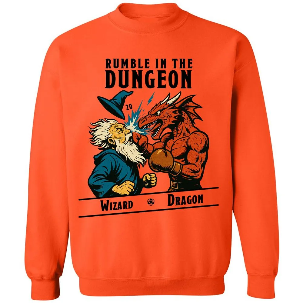 Rumble in the Dungeon Classic Unisex Sweatshirt - Orange - 10