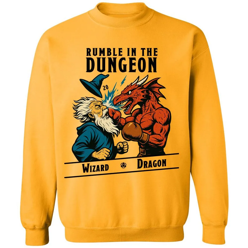Rumble in the Dungeon Classic Unisex Sweatshirt - Gold - 11