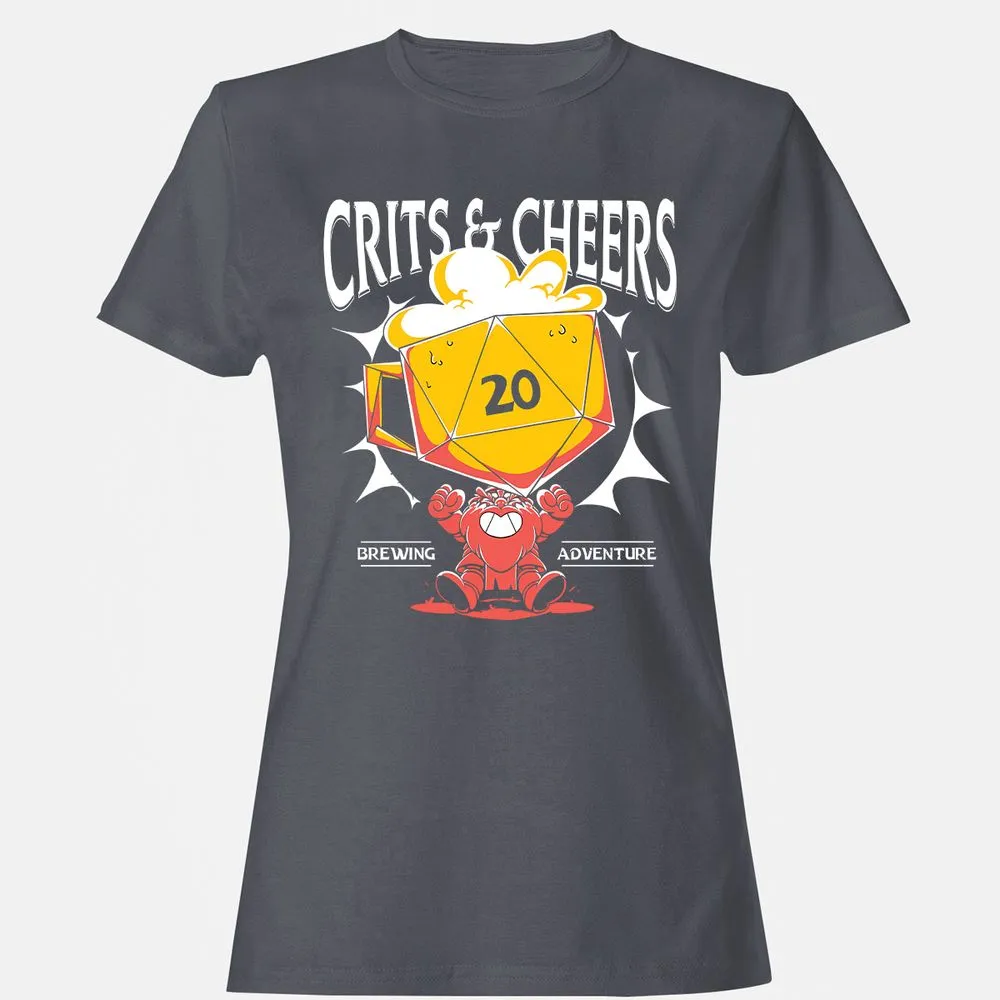 Crits & Cheers Women's T-Shirt - Dark Heather - 5