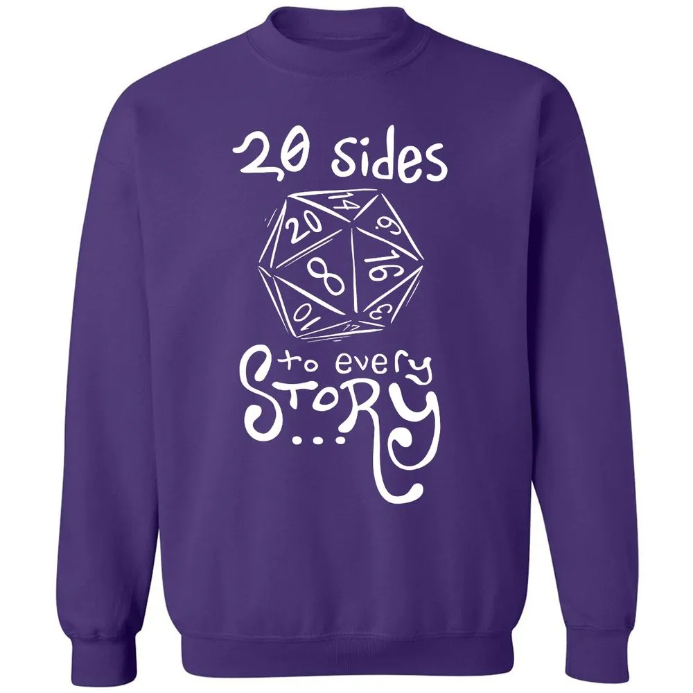 20 Sides to Every Story Classic Unisex Sweatshirt - Purple - 6