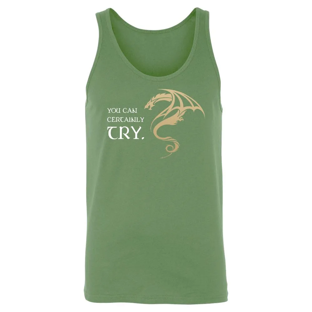 You Can Certainly Try Unisex Jersey Tank - Leaf - 10