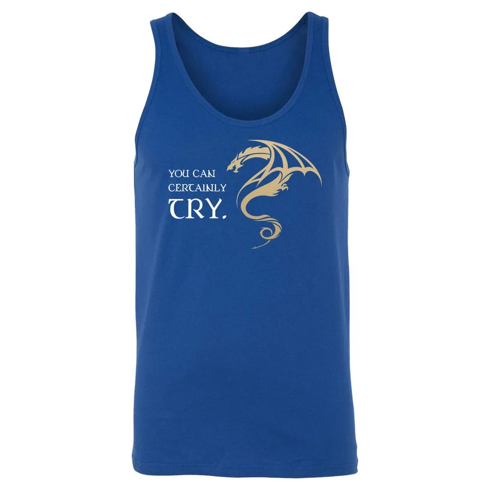 You Can Certainly Try Unisex Jersey Tank - True Royal - 13