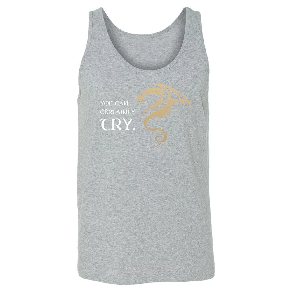 You Can Certainly Try Unisex Jersey Tank - Athletic Heather - 4