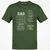 Dad Stat Block Classic Unisex T-Shirt - Military Green - 6