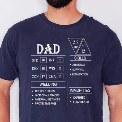 Dad Stat Block Classic Unisex T-Shirt