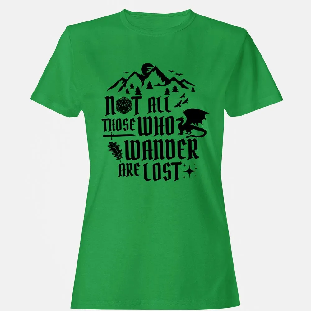 Not All Those Who Wander Are Lost Women's T-Shirt - Irish Green - 7