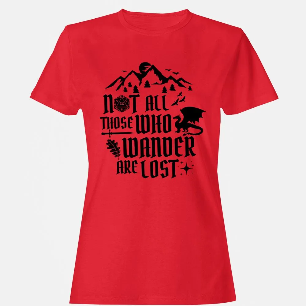 Not All Those Who Wander Are Lost Women's T-Shirt - Red - 13