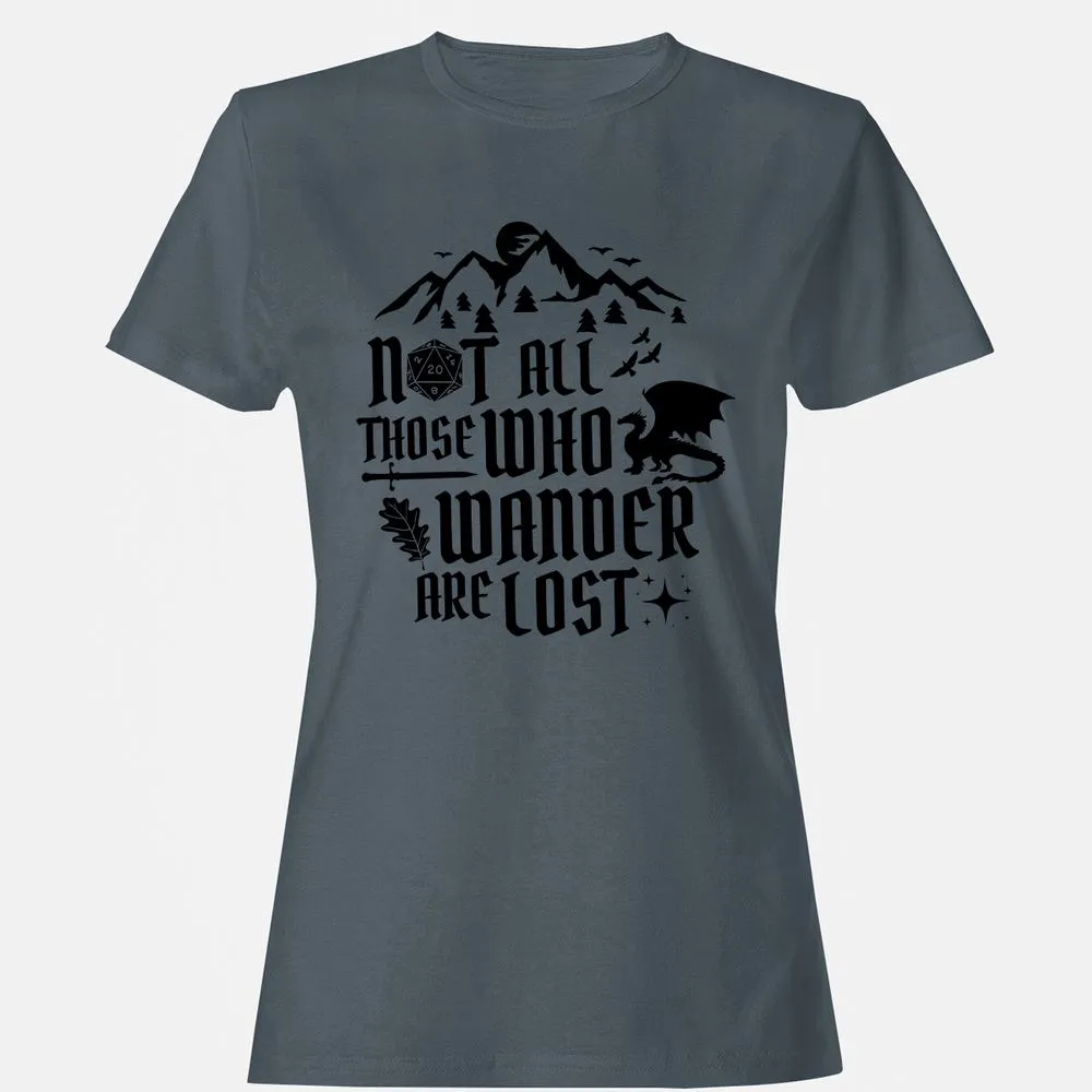 Not All Those Who Wander Are Lost Women's T-Shirt - Charcoal - 3