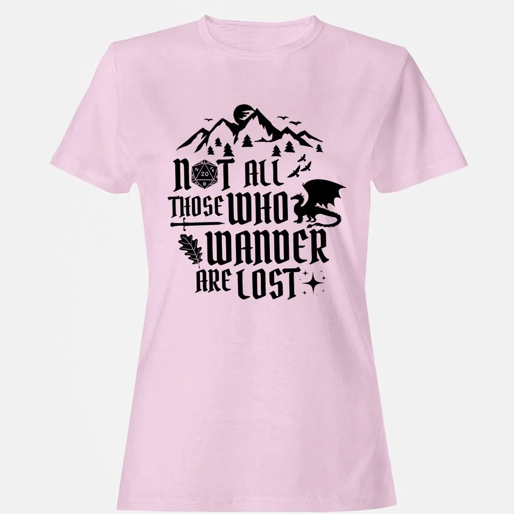 Not All Those Who Wander Are Lost Women's T-Shirt - Light Pink - 9